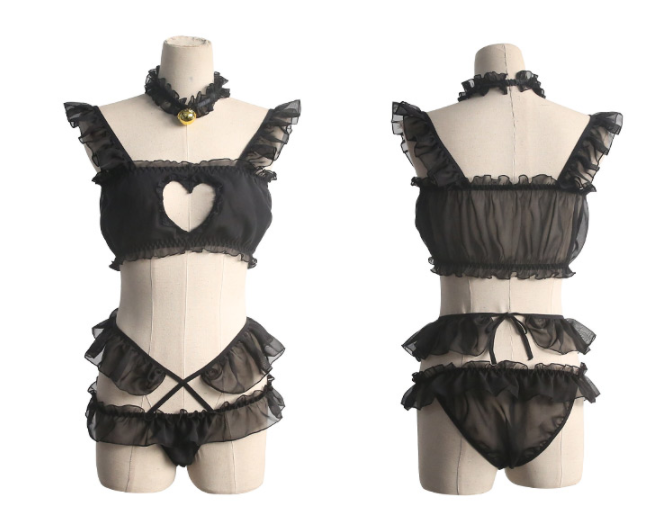 Black/White Cat Lingerie