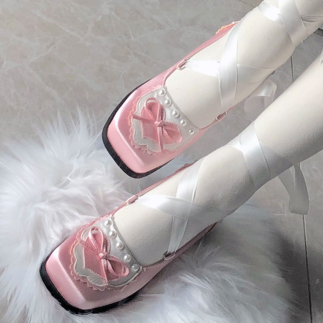 Pearl Bow Shoes