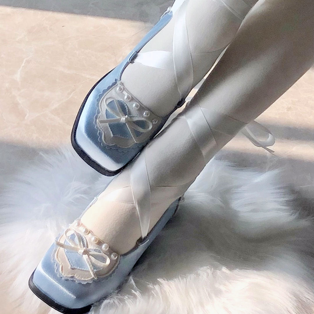 Pearl Bow Shoes
