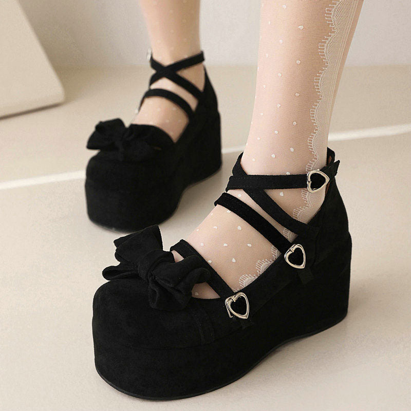 Bow Platform Shoes