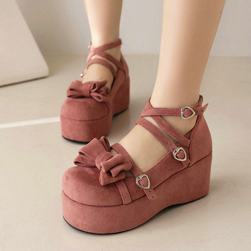 Bow Platform Shoes