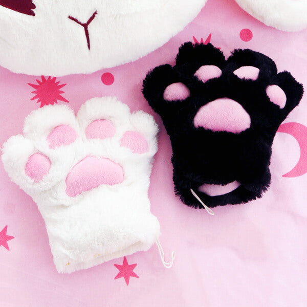 Plush Cat Claw Gloves