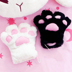 Plush Cat Claw Gloves