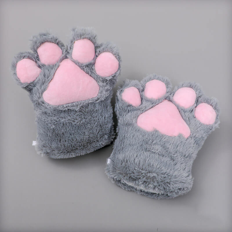 Plush Cat Claw Gloves