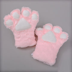 Plush Cat Claw Gloves
