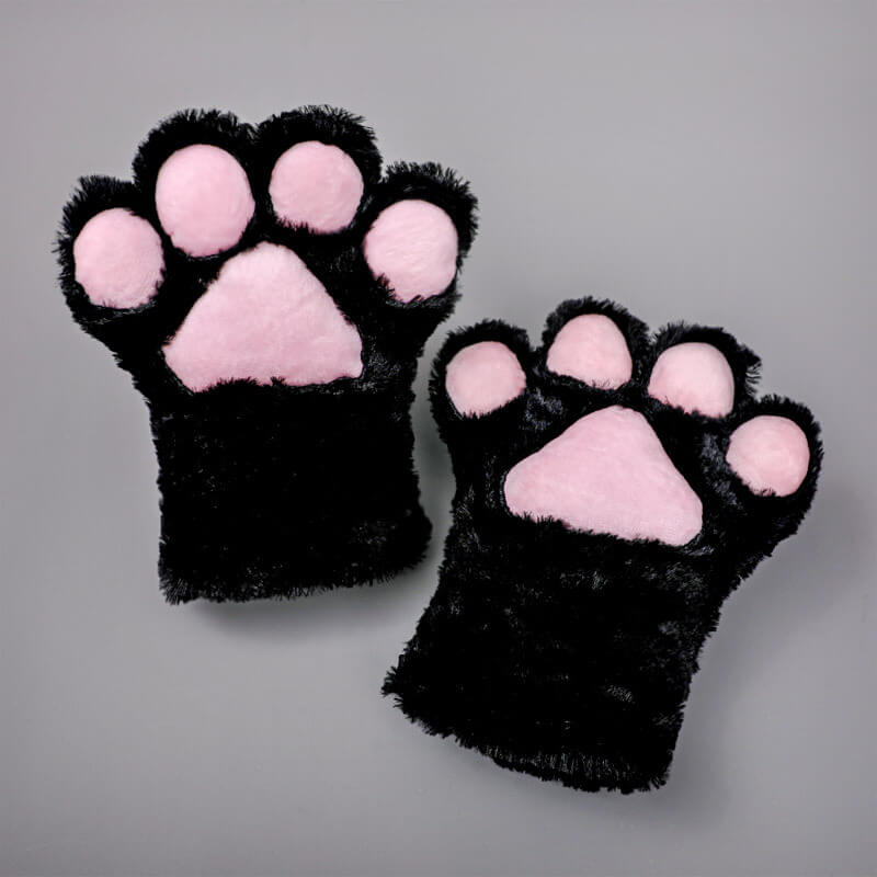 Plush Cat Claw Gloves