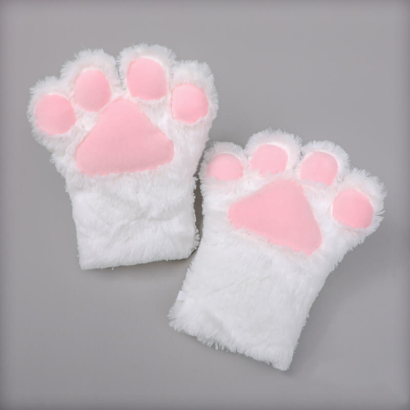 Plush Cat Claw Gloves