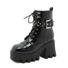 Rivet Buckle Boots