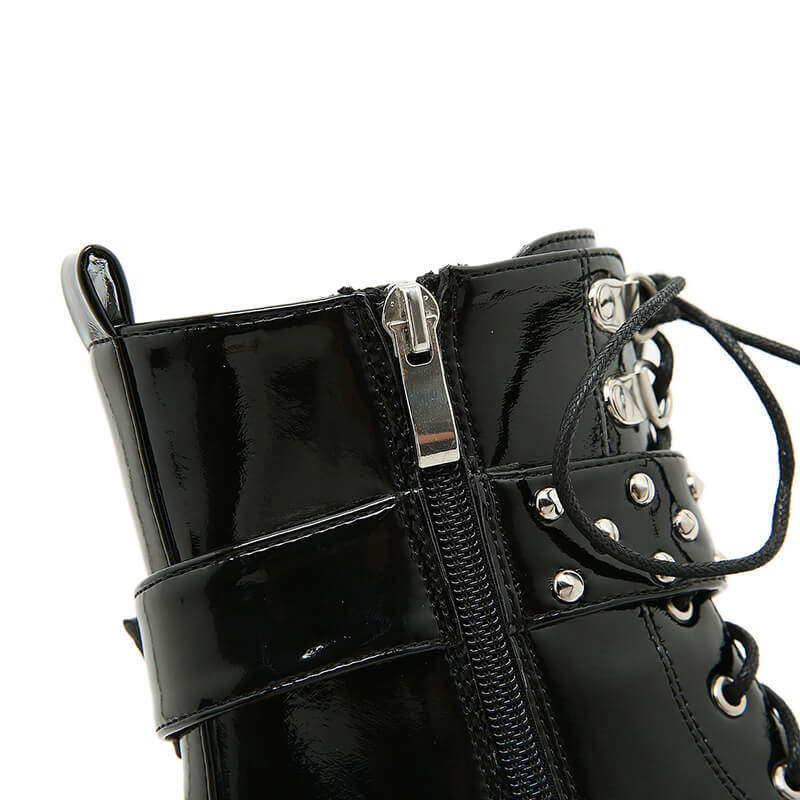 Rivet Buckle Boots