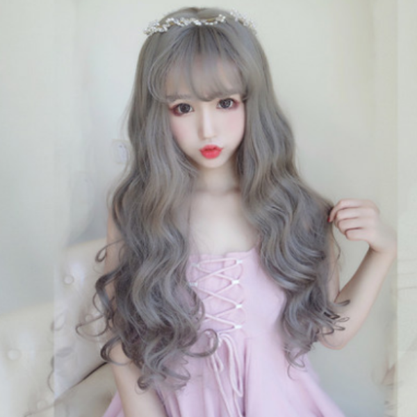 Grey Cosplay Curly Hair