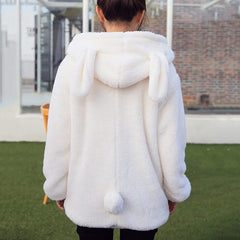 Rabbit Bear Ear Hooded Coat