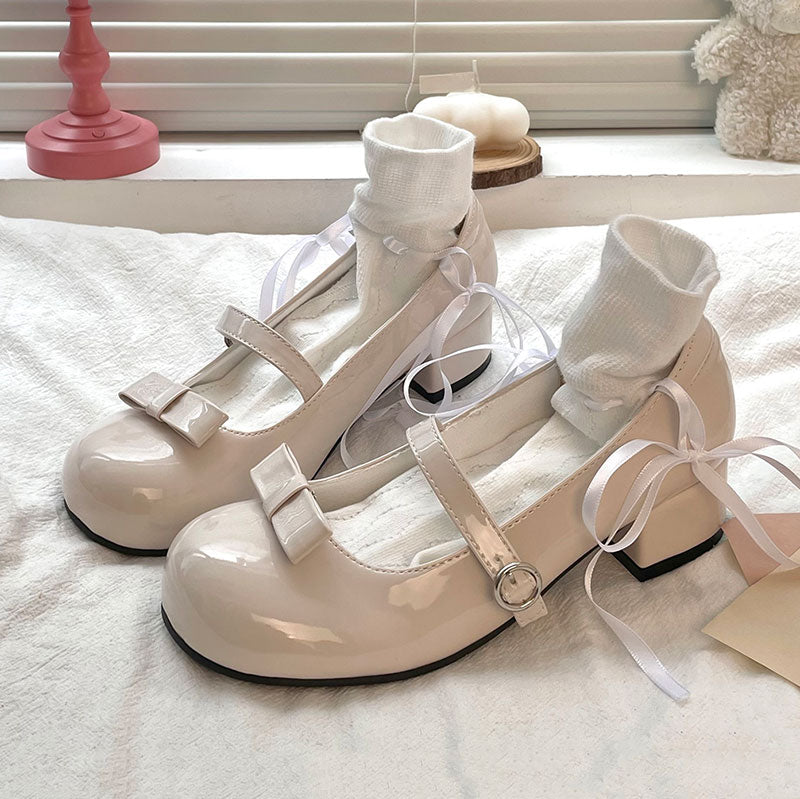 Retro Bow Shoes