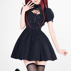 Retro Punk Dress Set