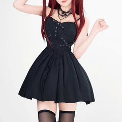 Retro Punk Dress Set