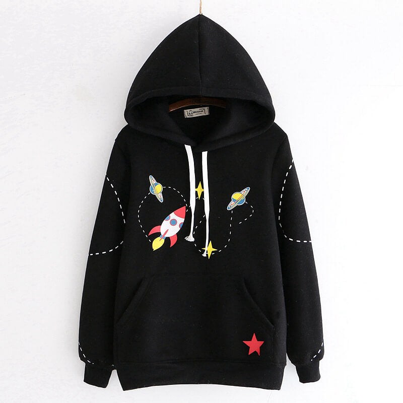 Rocket Planet Space Hoodie