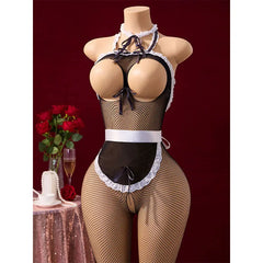 Cosplay Porno Maid Tights Sheer Lingerie
