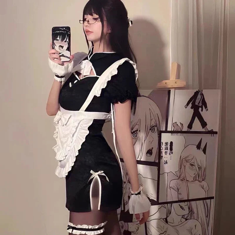 Cosplay Costumes Sweet Lolita Cat Hollow Maid Outfit