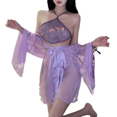Ancient Bellyband Chiffon Skirt Set