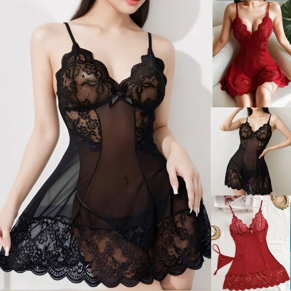 Transparent Costumes Babydoll Lace Lingerie