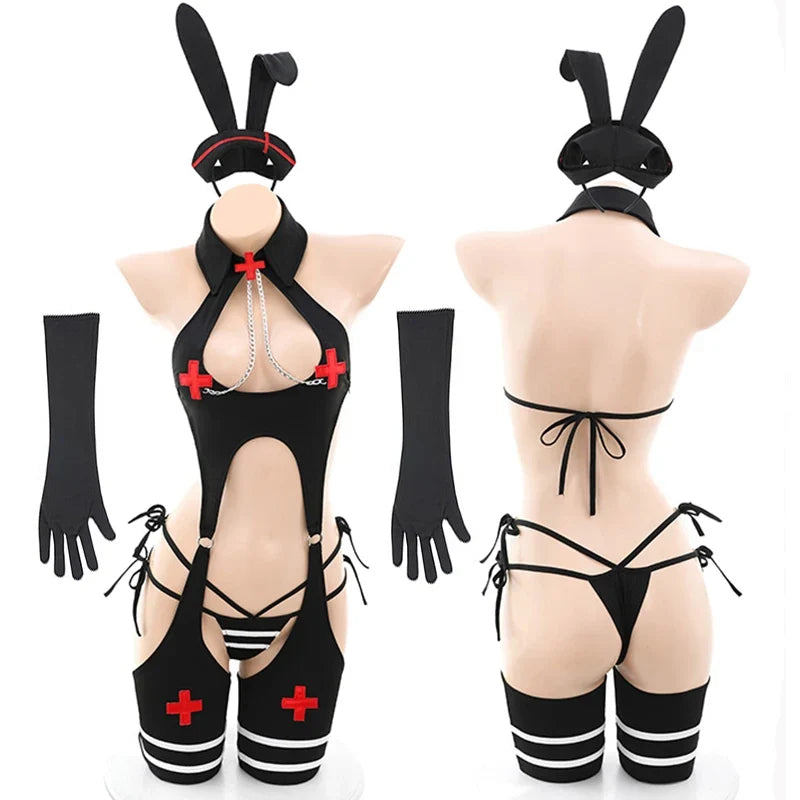 Gothic Nurse Cosplay Costume