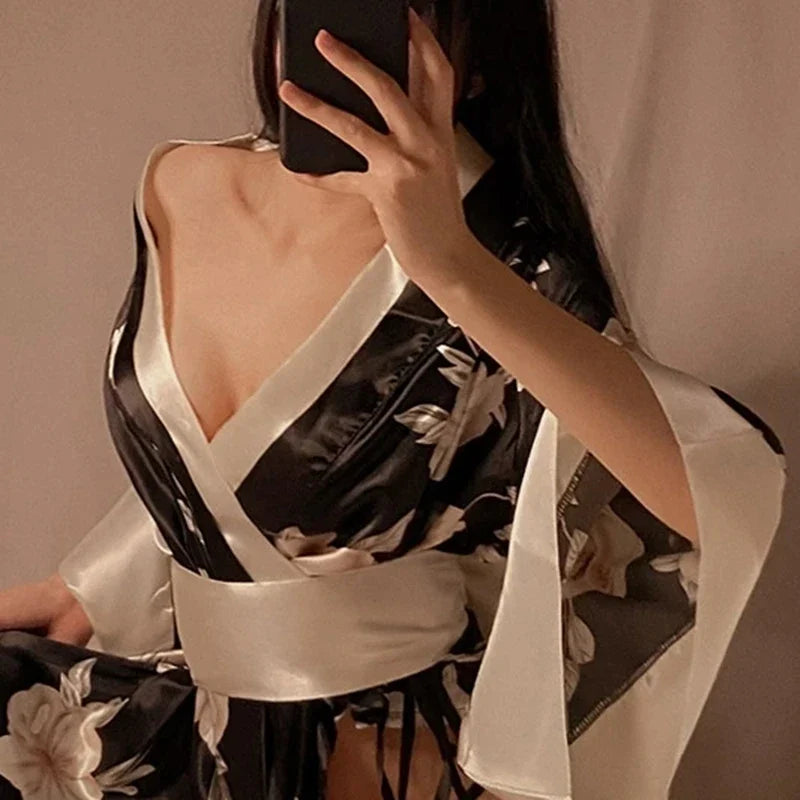 Passion Kimono Lingerie Cosplay Outfit