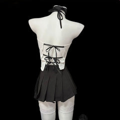 Nightclub Lingerie Secretary Stewardess Cosplay Costumes Office Lady Perspective Top Temptation Set