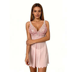 Pink Lace Sheer Lingeries