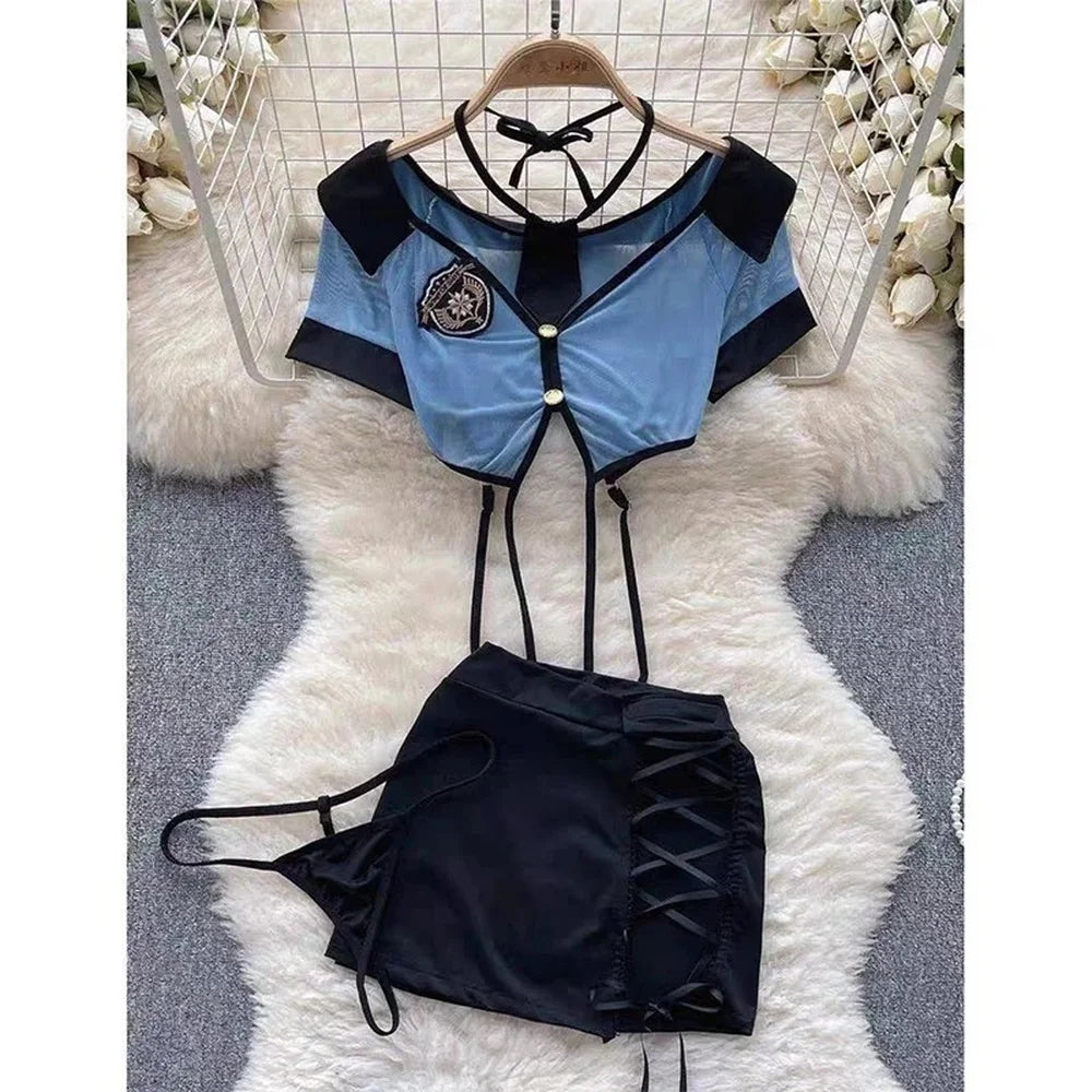 Cosplay Costume Style Kimono Apron Ruffle Cosplay Lingerie