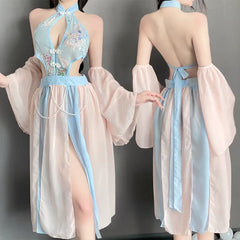 Lingerie Pajamas Skirt Hot Temptation Costumes Pure Desire Perspective Ancient Retro Hanfu Set