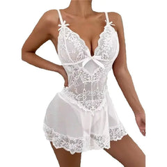 Exotic Costume Underwear Lace Doll Underwear Open Bra Mesh Transparent Pajamas  Clothing