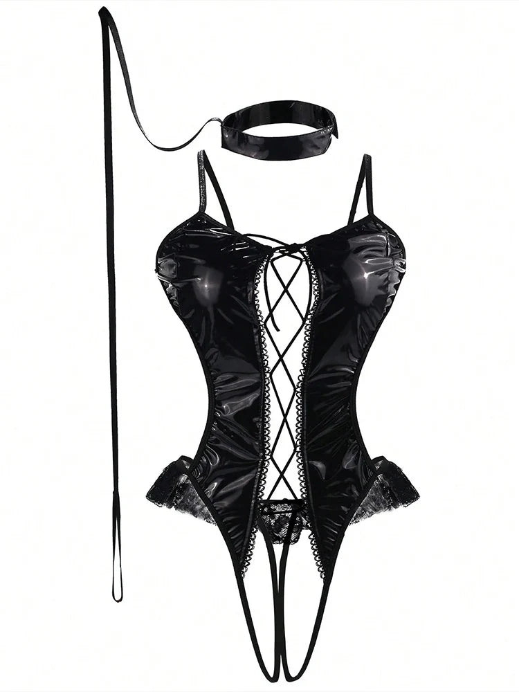 Hollow Out One-Piece Lingerie