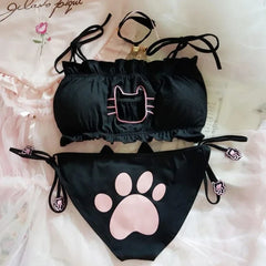 Cat Cosplay Underwear Sweet Intimate Bra