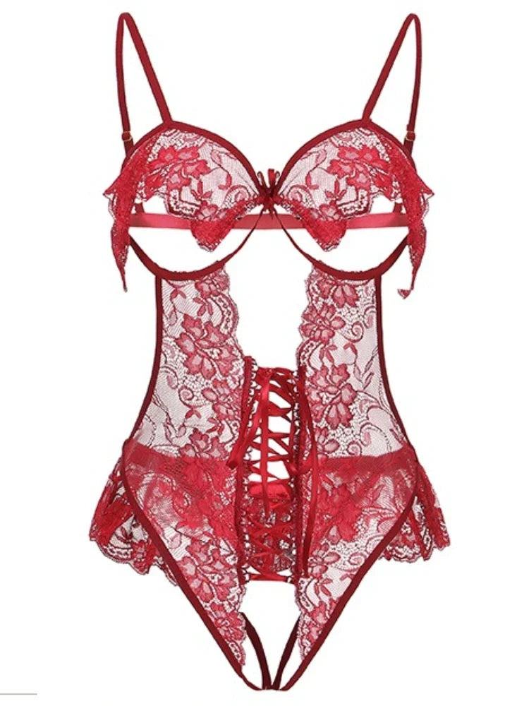Erotic Lingerie Latex Leather Bodysuit Plus Size Rompers Backless Bodycon Teddies Baby Doll Hot Underwear