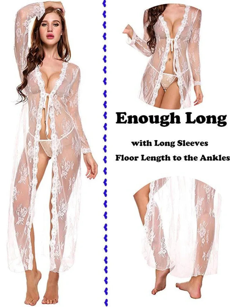 Hot Nightgown Secret Lingerie See Through Gowns Babydoll