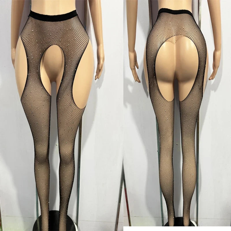 Hot Short Bodycon Lingerie Erotic Fishnet Hollow Out Sheer Underwear Costume Trendy Set