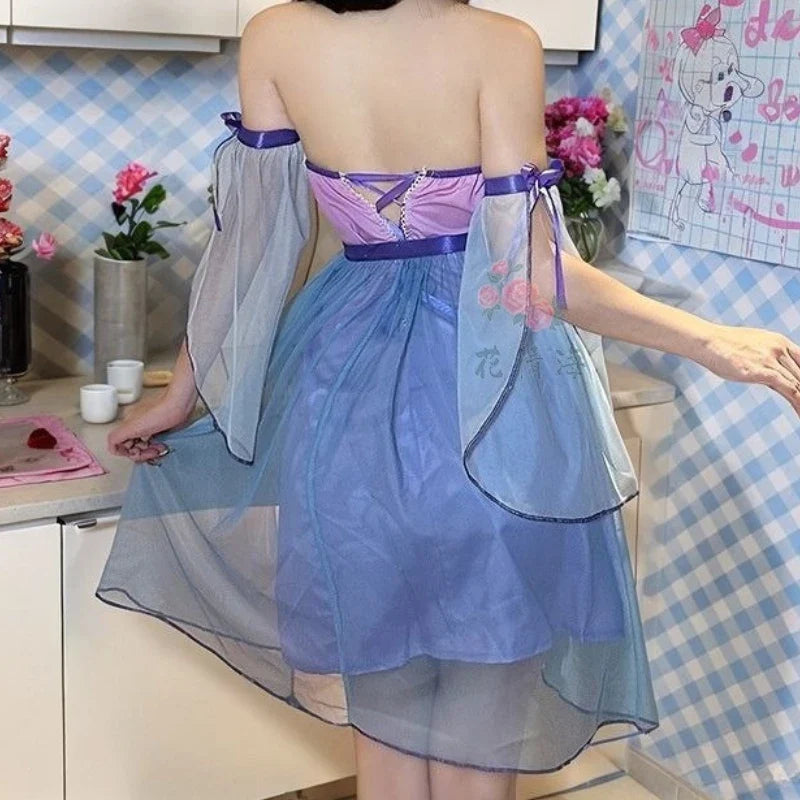 Hanfu Mesh Underwear Lingerie Retro Set