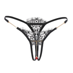 Lace Floral Panties Erotic Opens Lingerie Crotchless Embroidery Tanga Briefs Perspective Underwear Lingerie