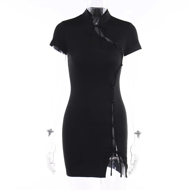 Cheongsam Cute Apron Cosplay Maid Tight Wrap Hip Skirt Romantic Retro Improve Exotic Costumes
