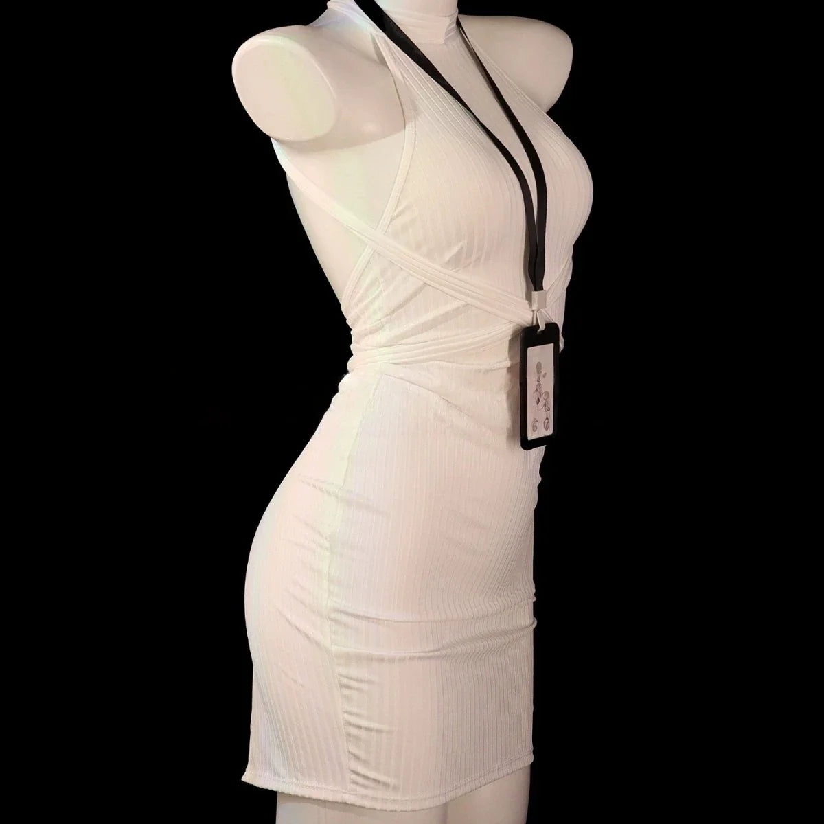 Secretary Cosplay Costumes Lace Perspective Hip Wrap Skirt Erotic Lingerie Nightclub Bar Party Temptation