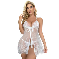 See Through Nightgown Sets Erotic Transparent Lingerie Sets