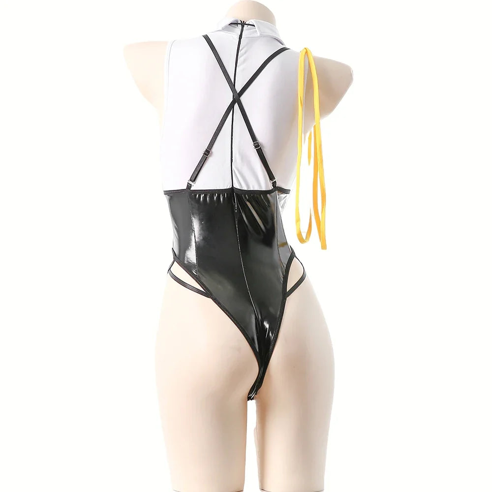 Utsunomiya Saki Cosplay Costume Bodysuit Outfits Police Officer Role Play Lingerie