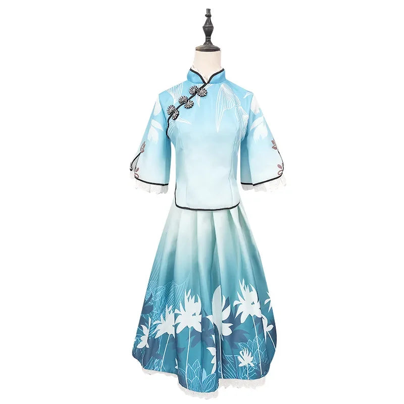 Vintage Lace Top Cute Skirt Set