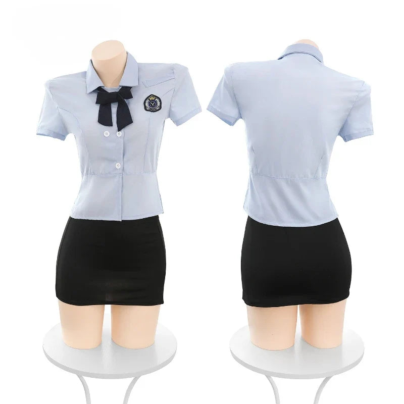Instructor Role Playing Temptation Erotic Lingerie Pure Desire Cosplay Officer Costumes Adult Outfit