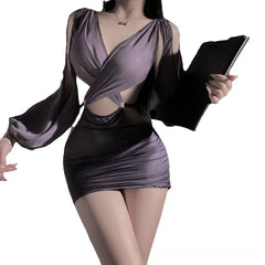 Porno Party Exotic Costumes Office Lady Lingerie Lace Cosplay Secretary Temptation Wrap Hip Game