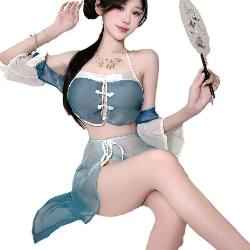 Perspective Bellyband Ancient Style Improve Hanfu Set