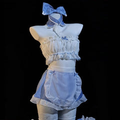 cute Lolita Costumes Maid Role Play Maid Cosplay Temptation Lingerie Exotic Babydoll Porno Bar Uniform