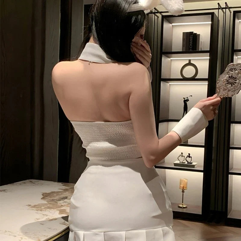 Bunny Cosplay Lingerie Tempting Couples Night Outfit Roleplay Underwear Cute Plush Rabbit Ear Costumes Adult Flirt Set