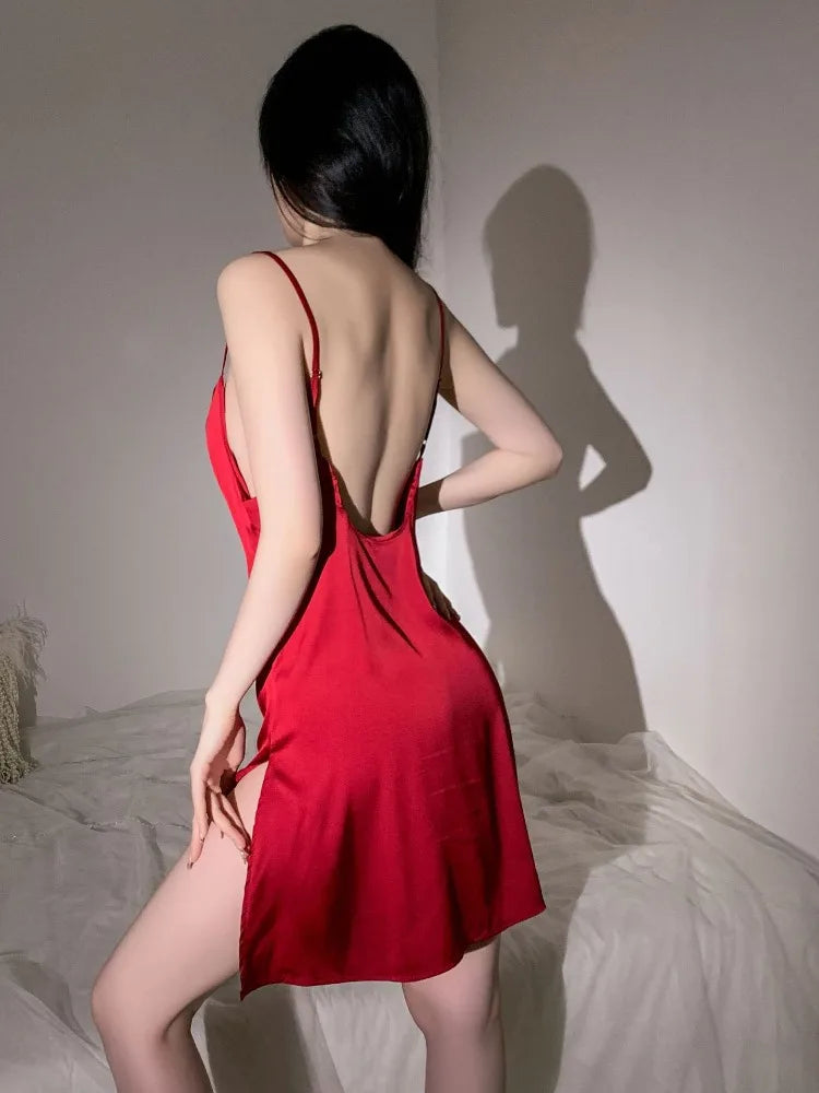 Ins Short Hollow Out See Through Evening Bodysuit Lingerie Erotic Costumes Party