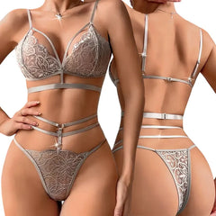 Bras Transparent Underwear Lingerie Lace Bra Set