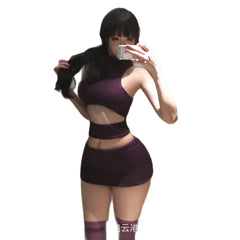 Hollow Out Sweater Set